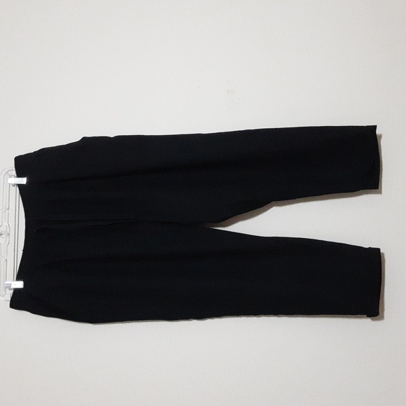 Lucky Brand Black Pants Jogger Teouser Linen Women L Lagenlook Casual Vacation - Picture 2 of 8